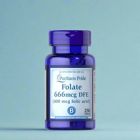 Folate 666mcg (Folic Acid 400 mcg) (250 Tablets)