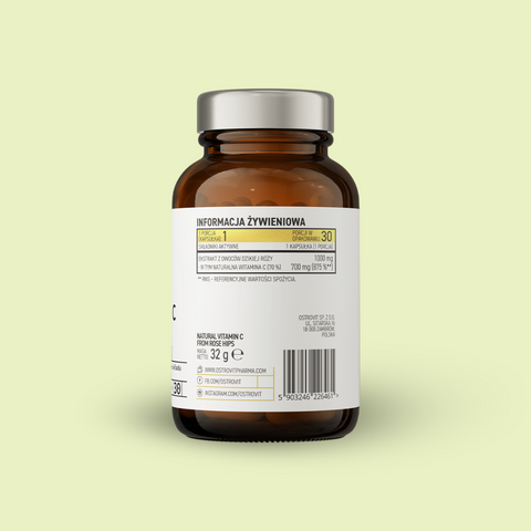 Pharma Natural Vitamin C from Rose Hips (30 capsules)
