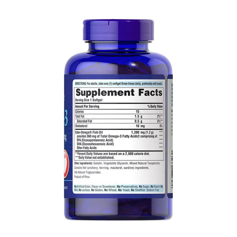 Omega-3 Fish Oil 1200MG (100 Softgels)