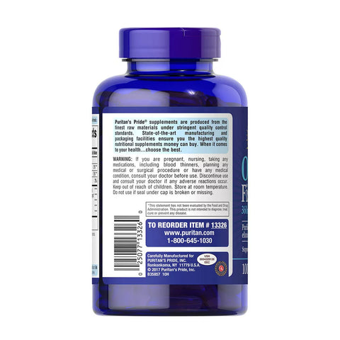 Omega-3 Fish Oil 1200MG (100 Softgels)