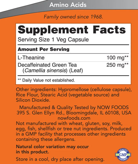 L-Theanine 100MG (90 Veg Capsules)