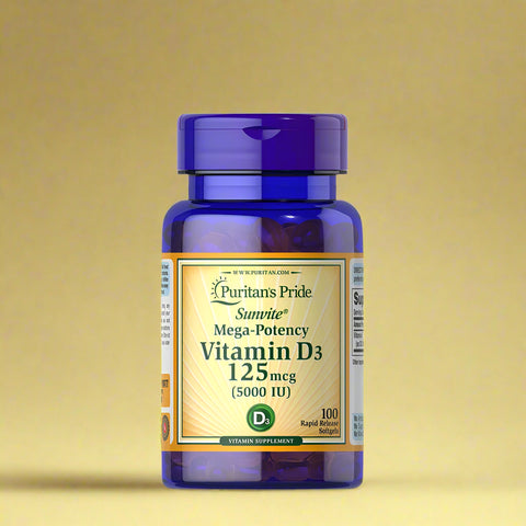 Vitamin D3 5000 IU (100 Softgels)