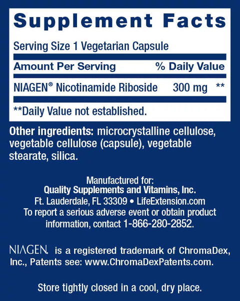 NAD+ Cell Regenerator 300 mg (30 Veg Capsules)