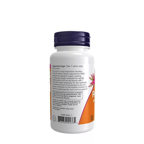 Folic Acid 800mcg + B-12 25mcg (250 Tablets)