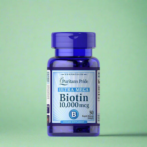 Biotin 10,000 mcg (50 Softgels)