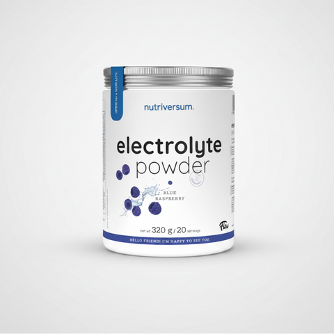 Nutriversum FLOW Electrolyte Powder 320g Blue Raspberry