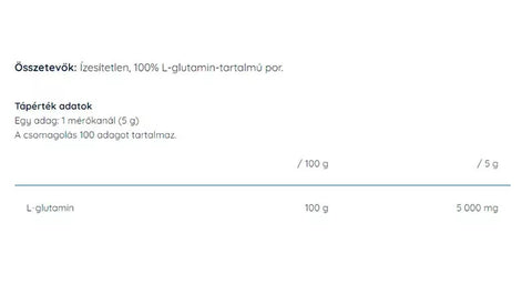 100% L-Glutamine (500 g, Unflavored)