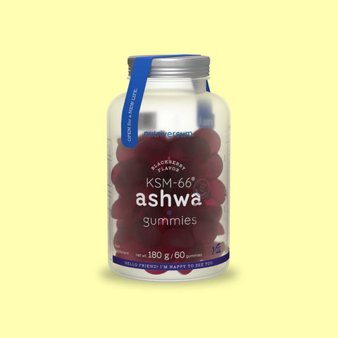 VITA - KSM-66, Ashwaganda Gummies (Blackberry flavoured, 60 gummies)