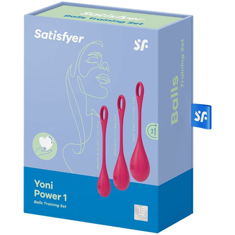 Satisfyer Yoni Power 1 Training Set – Red Kegel Balls