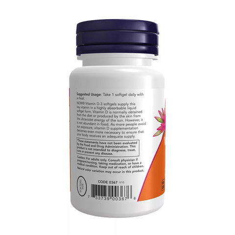 Vitamin D3 2000 IU (120 Softgels)