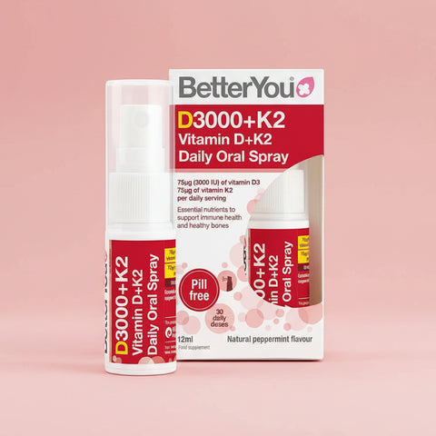 Dlux+ Vitamin D+K2 Daily Oral Spray (12 ml, Natural Peppermint)