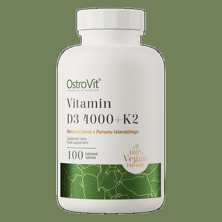 Vitamin D3 4000 IU + K2 VEGE (100 Capsules)