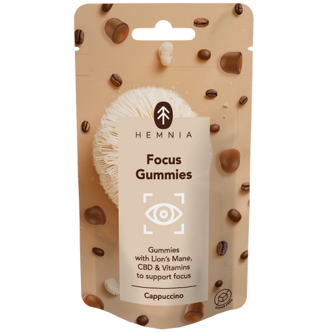 Focus Gummies - for support concentration with cappuccino flavour, 30 pcs