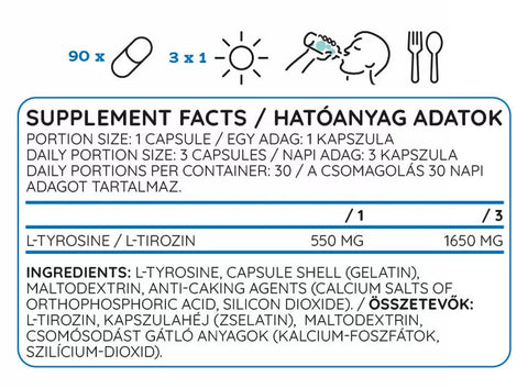 L-Tyrosine (90 Capsules)